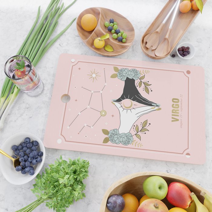 Virgo Zodiac Series Cutting Board Gallery Image 2
