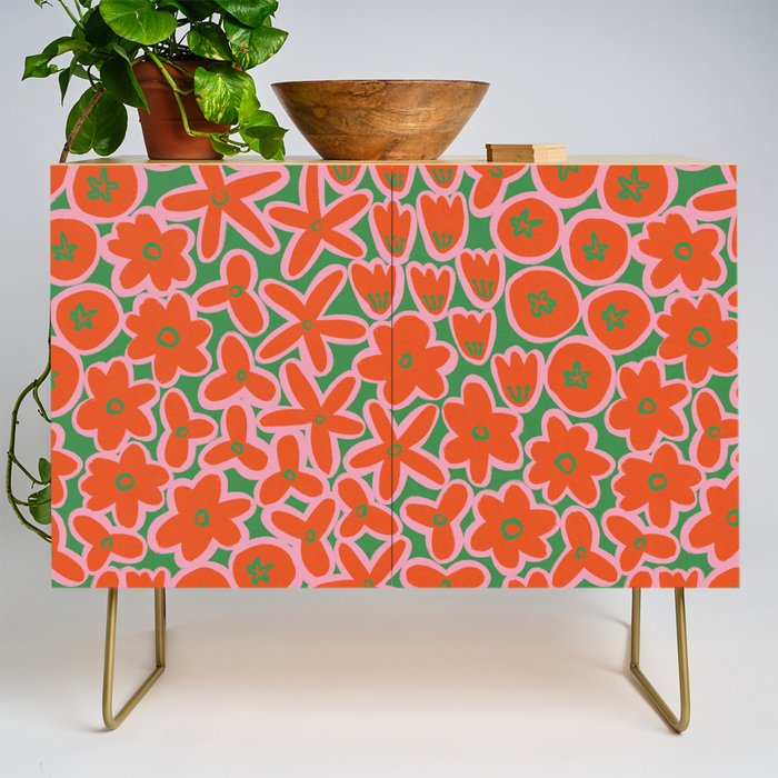 Vibrant Summer Pattern #1 Credenza Gallery Image 1