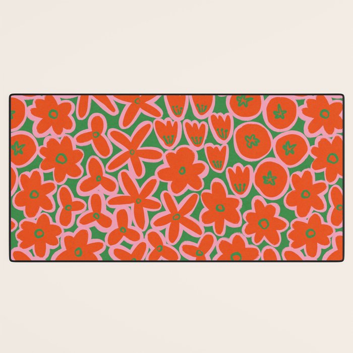 Vibrant Summer Pattern #1 Desk Mat Gallery Image 3