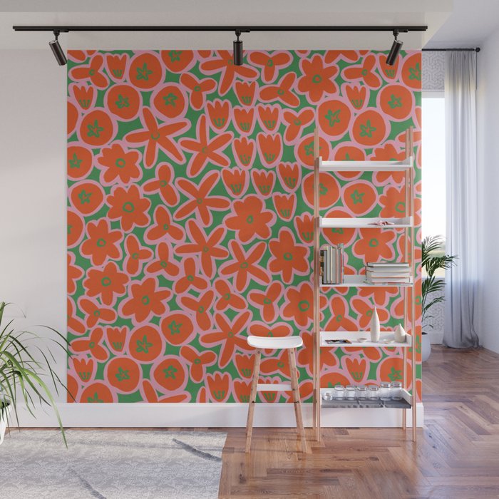 Vibrant Summer Pattern #1 Wall Mural Gallery Image 1