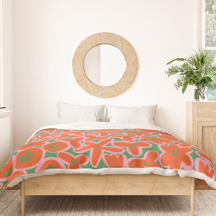 Vibrant Summer Pattern #1 Duvet Cover Gallery Image 3