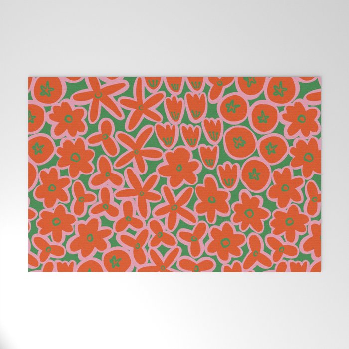 Vibrant Summer Pattern #1 Welcome Mat Gallery Image 1