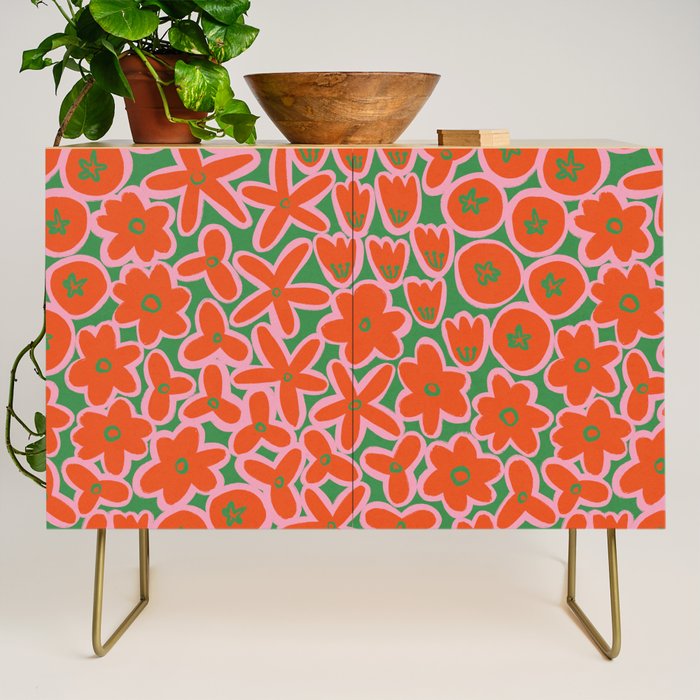 Vibrant Summer Pattern #1 Credenza Gallery Image 1