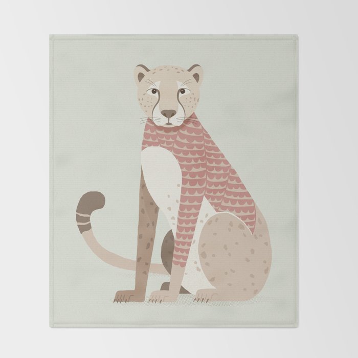 Whimsical Cheetah Throw Blanket Gallery Image 2
