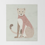 Whimsical Cheetah Throw Blanket Gallery Image 2