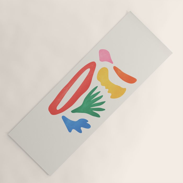Collage I: Matisse Color Series | Mid-Century Edition Yoga Mat Gallery Image 1