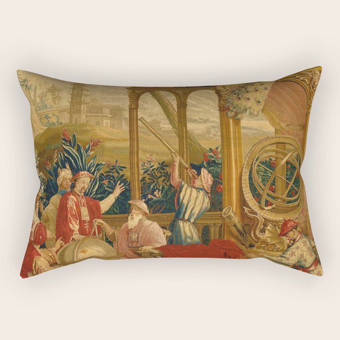 Beijing Observatory Chinoiserie Rectangular Pillow Gallery Image 2