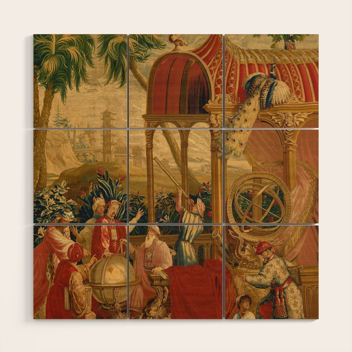 Beijing Observatory Chinoiserie Wood Wall Art Gallery Image 1