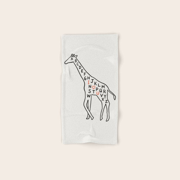 I love you as high as I can reach Bath Towel Gallery Image 1