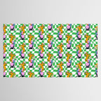 Retro dog cartoon character pattern Tablecloth Gallery Image 2