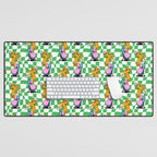 Retro dog cartoon character pattern Desk Mat Gallery Image 1