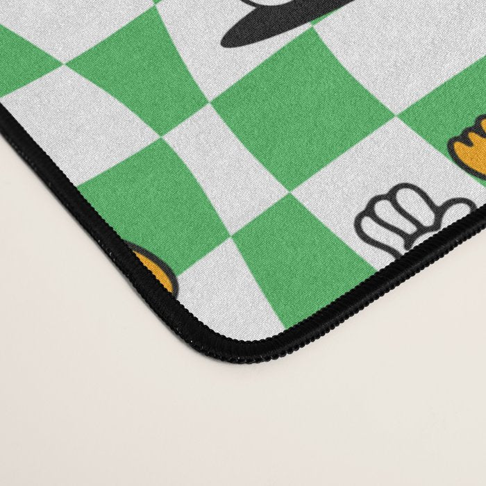 Retro dog cartoon character pattern Desk Mat Gallery Image 4