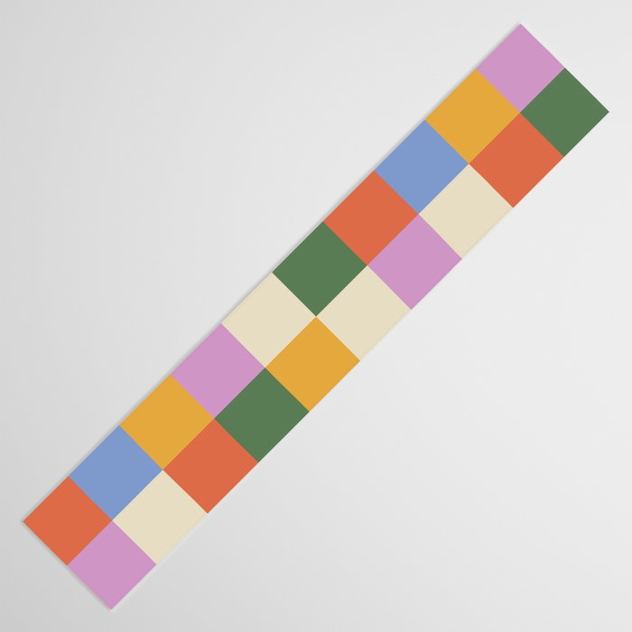 Bold Colorful Checks Pattern - Large XXXVII Table Runner Gallery Image 3