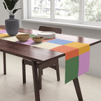 Bold Colorful Checks Pattern - Large XXXVII Table Runner Gallery Image 2