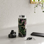 Dark Mystical Garden Botanical Pattern Water Bottle Gallery Image 4