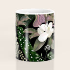 Dark Mystical Garden Botanical Pattern Coffee Mug Gallery Image 4