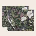 Dark Mystical Garden Botanical Pattern Placemat Gallery Image 1