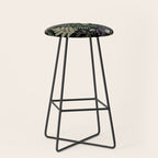 Dark Mystical Garden Botanical Pattern Stool Gallery Image 1