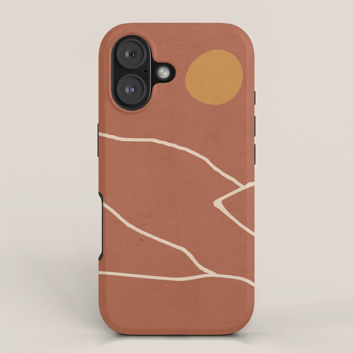 Minimal Abstract Art Landscape 2 iPhone Case Gallery Image 1