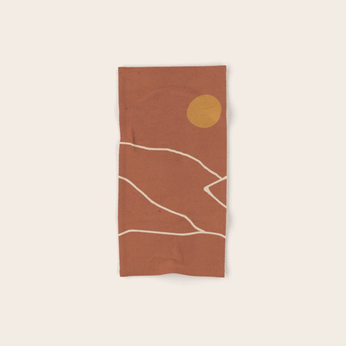 Minimal Abstract Art Landscape 2 Bath Towel Gallery Image 1