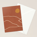 Minimal Abstract Art Landscape 2 Stationery Card Gallery Image 2