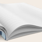 Stripe Pattern Contemporary Retro Modern Variable Stripes in Blue and Honey Mustard Notebook Gallery Image 2