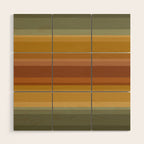 Retro Stripes XIII Wood Wall Art Gallery Image 1