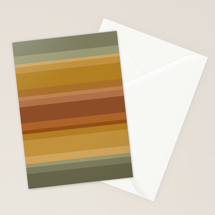 Retro Stripes XIII Stationery Card Gallery Image 2