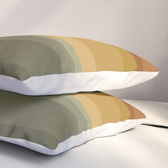 Retro Stripes XIII Pillow Sham Gallery Image 3