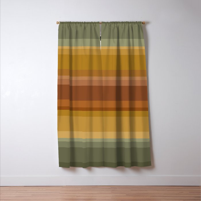 Retro Stripes XIII Window Curtain Gallery Image 3