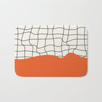 Flamingo Drip | Warp Grid: Off-White Day Edition Bath Mat Gallery Image 1