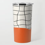 Flamingo Drip | Warp Grid: Off-White Day Edition Travel Mug Gallery Image 1