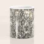 Silver Metallic Glitter sequins Coffee Mug Gallery Image 4