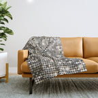 Silver Metallic Glitter sequins Throw Blanket Gallery Image 1