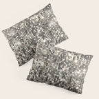 Silver Metallic Glitter sequins Pillow Sham Gallery Image 3