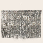 Silver Metallic Glitter sequins Wall Hanging Gallery Image 1
