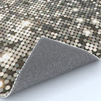 Silver Metallic Glitter sequins Rug Gallery Image 4