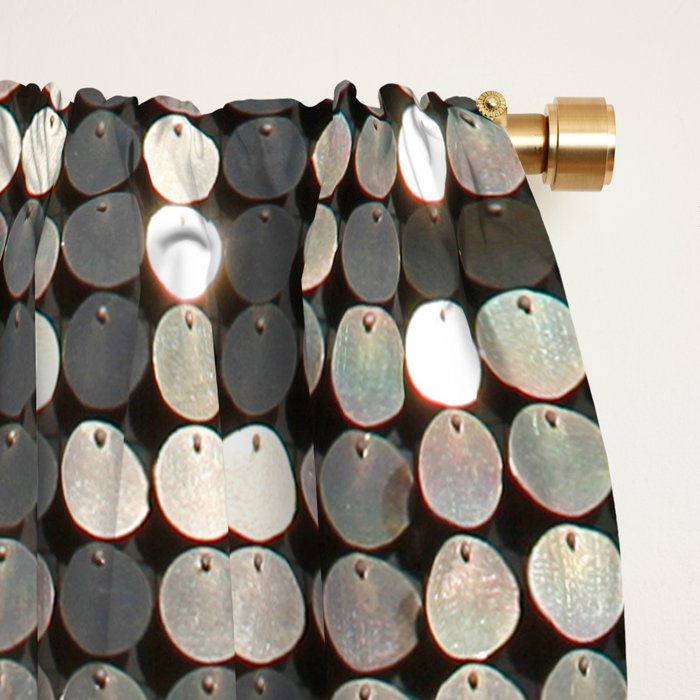 Silver Metallic Glitter sequins Window Curtain Gallery Image 2