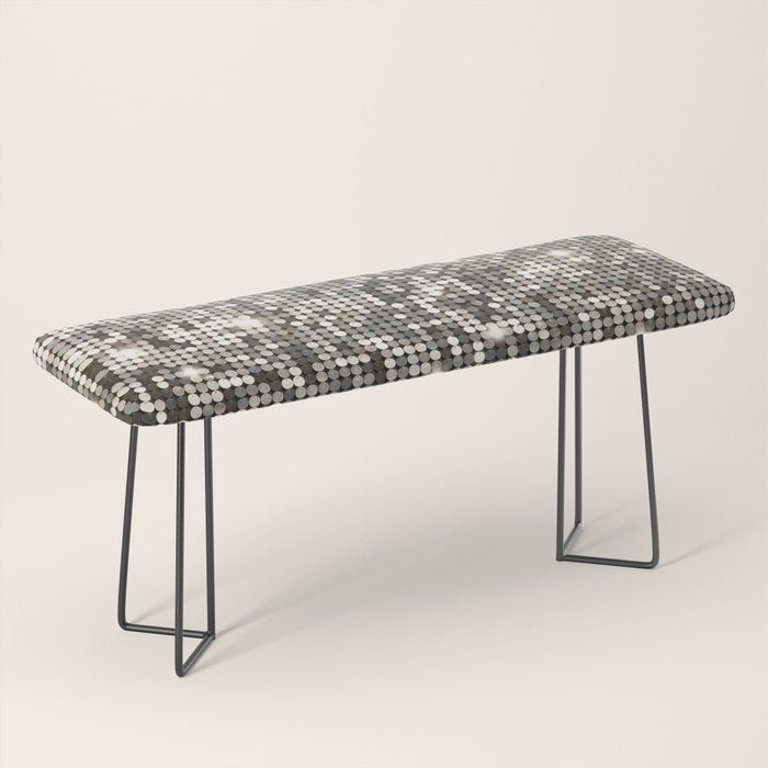 Silver Metallic Glitter sequins Bench Gallery Image 1