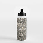 Silver Metallic Glitter sequins Water Bottle Gallery Image 2