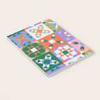 Bright Geometric Quilt Mosaic Pattern Notebook Gallery Image 3