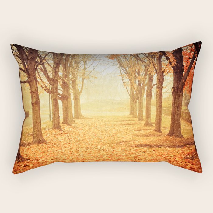 The Poetry of Autumn Rectangular Pillow Gallery Image 2