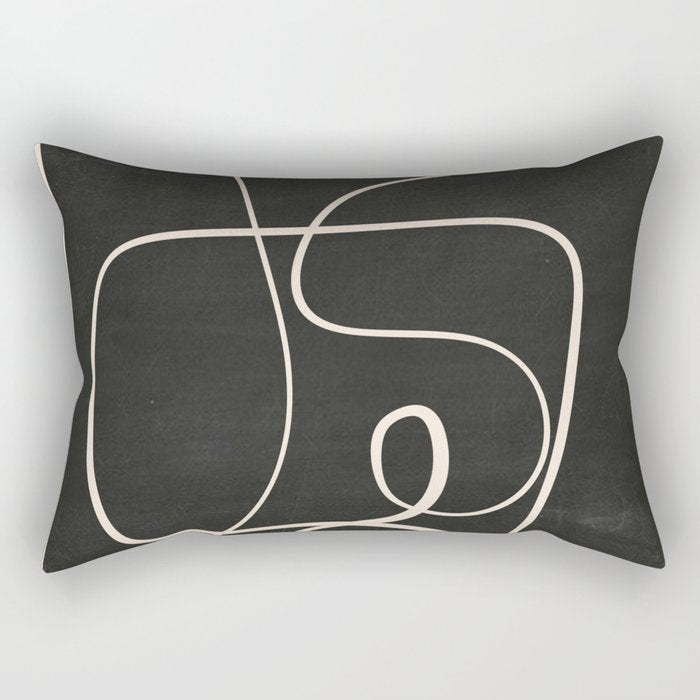 Abstract line art 49 Rectangular Pillow Gallery Image 2