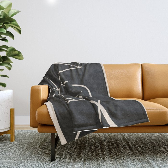 Abstract line art 49 Throw Blanket Gallery Image 1