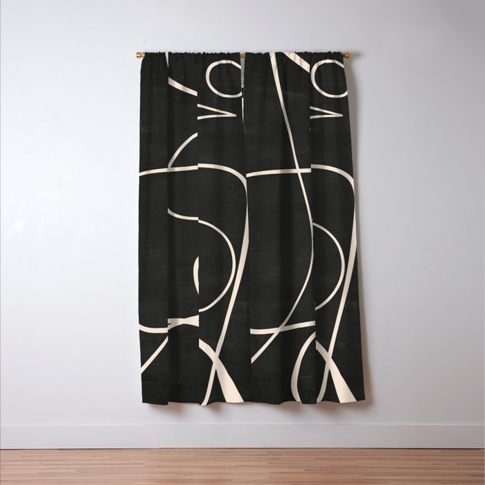 Abstract line art 49 Window Curtain Gallery Image 3
