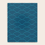 Japanese Seigaiha Blue Sea and Waves Notebook Gallery Image 4