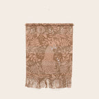 Summer Cheetah Floral Pattern - Fawn Brown Wall Hanging Gallery Image 1