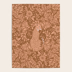 Summer Cheetah Floral Pattern - Fawn Brown Poster Gallery Image 4