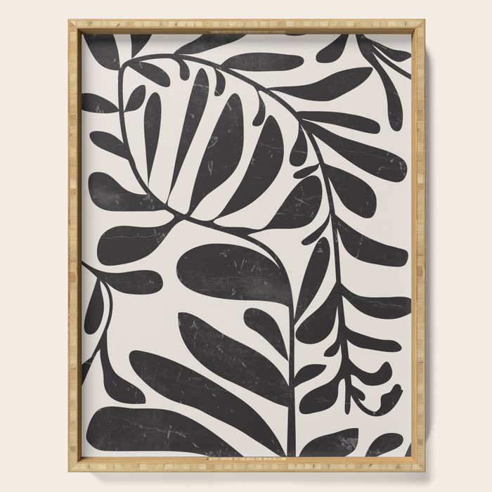 Abstract Plant 3 Serving Tray Gallery Image 1