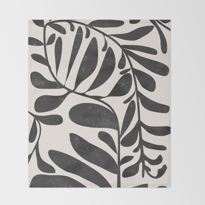 Abstract Plant 3 Throw Blanket Gallery Image 2